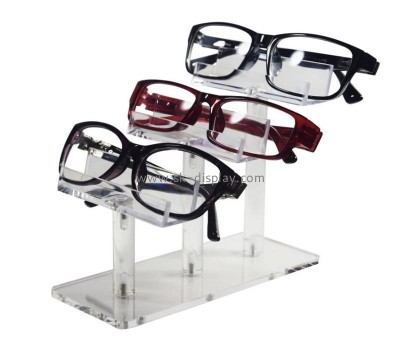 Custom 3 tier acrylic eyeglasses frame stand lucite sunglasses rack plexiglass eyeglasses holder SOD-1030
