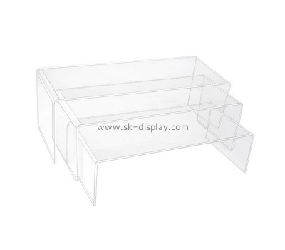 Custom acrylic riser plexiglass display shelf perspex display stand SOD-1033