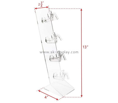 Custom plexiglass eyeglasses frame stand acrylic sunglasses rack lucite eyewear display shelf SOD-1039