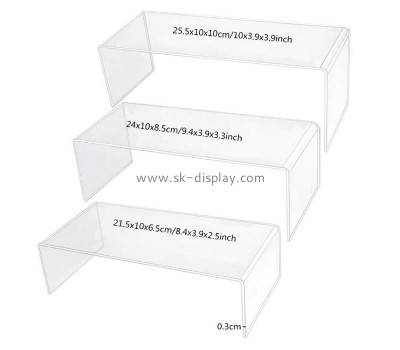 Custom acrylic display riser lucite shelf plexiglass display stand SOD-1047