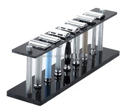 Custom retail acrylic shavers display stand plexiglass shavers riser perspex shaver display rack SOD-1062