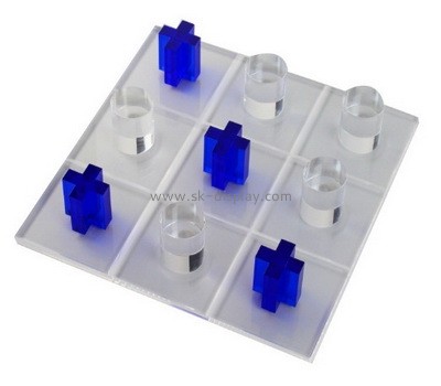 Custom acrylic tic tac toe board game plexiglass family XOXO decorative pieces board SOD-1090