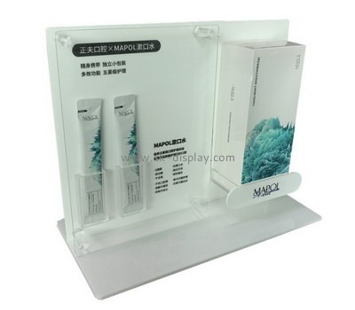 Custom plexiglass makuep display holders perspex cosmetics display stands SOD-1092