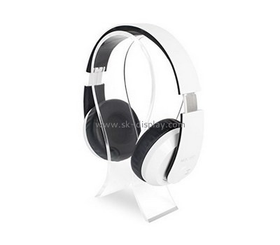 Custom lucite headphone display stand acrylic headset display rack SOD-1103