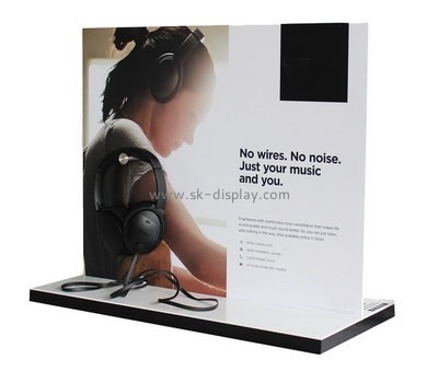 Customize acrylic headphone display stand plexiglass headset display holder SOD-1107
