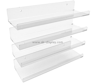 Customize acrylic floating wall ledges plexiglass display shelves SOD-1108