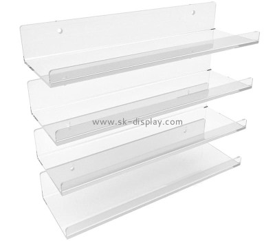 Customize acrylic floating wall ledges plexiglass display shelves SOD-1108