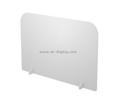 Customize plexiglass sneeze guard shield freestanding perspex barrier acrylic desk divider SOD-1120