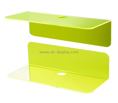 Customize wall perpsex floating risers acrylic display holders plexiglass racks SOD-1128