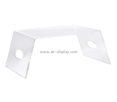 Acrylic manufacturer customize plexiglass monitor stand  lucite laptop riser AFS-482