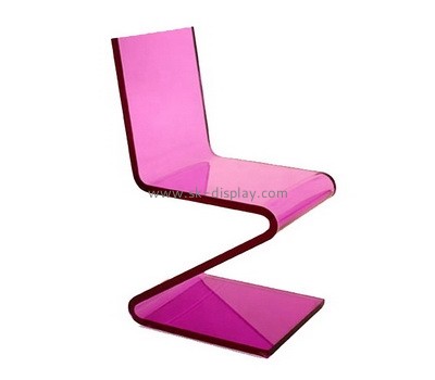 Perspex manufacturer customize acrylic chair Z shape chair AFS-487