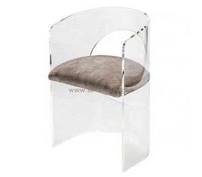Lucite manufacturer customize acrylic curved chair plexiglass chair AFS-488