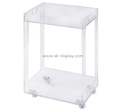 Acrylic manufacturer customize plexiglass kitchen cart bar cart AFS-490