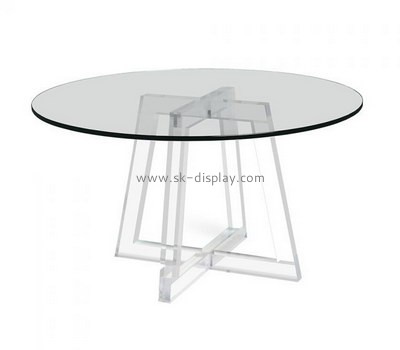Acrylic manufacturer customize plexiglass round table AFS-525