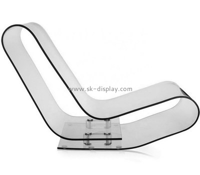 Acrylic manufacturer customize plexiglass comfortable lounge chair AFS-524