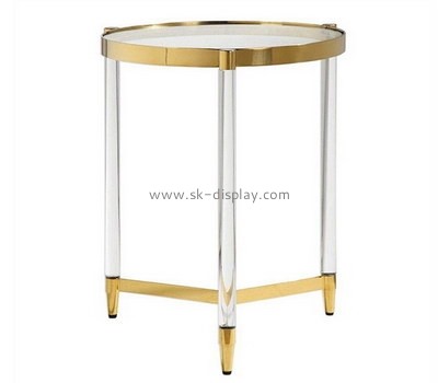 Perspex manufacturer customize round acrylic side table plexiglass furniture AFS-542