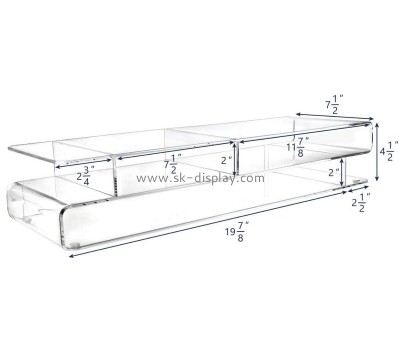 Perspex manufacturer customize acrylic monitor storage riser stand AFS-547