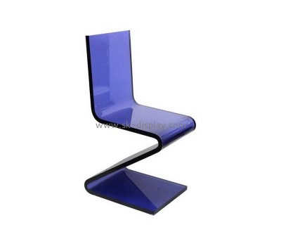 Perspex manufacturer customize acrylic Z shape chair plexiglass furniture AFS-551