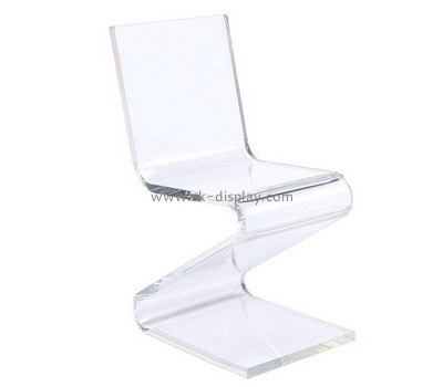 Plexiglass supplier customize acrylic Z shape chair perspex furniture AFS-552