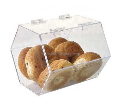 Lucite factory customize acrylic bread storage box perspex candy container plexiglass display case FD-342