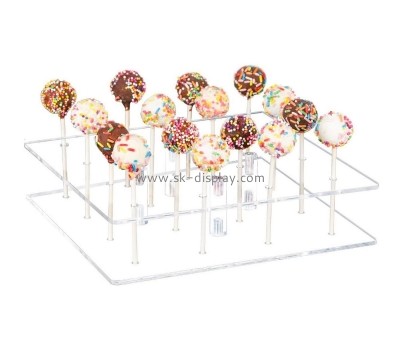 Perspex manufacturer customize acrylic lollipop display stand lucite lollipop holder FD-348