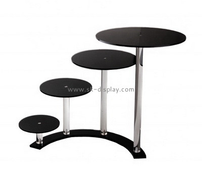 Perspex manufacturer customize acrylic cake display risers plexiglass cake display stands FD-356