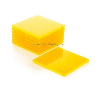 Perspex manufacturer customize acrylic cup mats plexiglass coasters FD-363