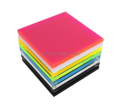 Plexiglass manufacturer customize acrylic coasters perspex cup mats FD-362