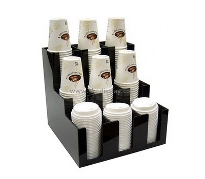 Plexiglass factory customize acrylic disposable paper cup dispenser perspex organizer box FD-373