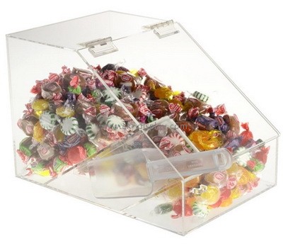 Perspex supplier customize acrylic candy bin plexiglass candy showcase FD-391