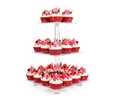 Acrylic factory customize plexiglass cupcake display tower FD-392