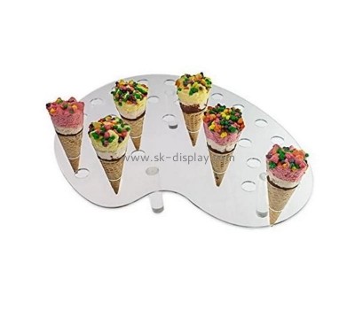Lucite supplier customize acrylic mini ice cream display stand holder FD-400
