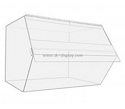 Lucite supplier customize clear acrylic candy display bin plexiglass bread box FD-403