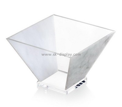 Plexiglass supplier customize lucit box acrylic salad bowl FD-404