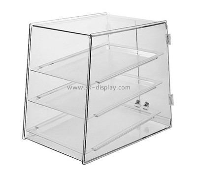 Plexiglass manufacturer customize acrylic bread display case lucite pastry showcase FD-410