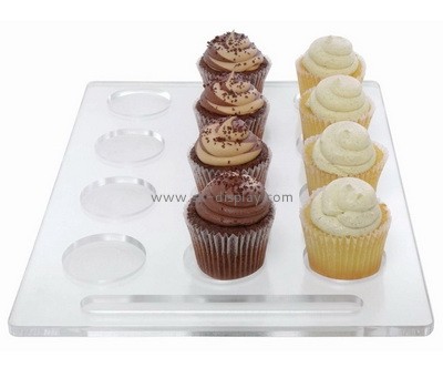Acrylic supplier customize plexiglass cupcake display tray perspex cupcake display holder FD-415