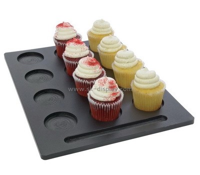 Plexiglass factory customize acrylic cupcake display tray perspex cupcake display holder FD-416