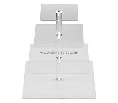 Plexiglass supplier customize acrylic cake display tower perspex cake display stand FD-422
