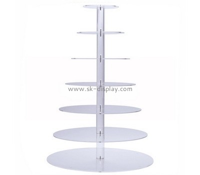 Perspex manufacturer customize acrylic cake display stand plexiglass cake display rack FD-427
