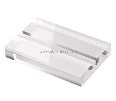 Acrylic factory customize plexiglass base stand with slot AB-205