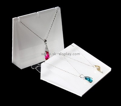 Plexiglass manufacturer customize acrylic jewelry necklace display block JD-188