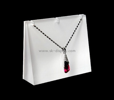 Acrylic factory customize plexiglass jewelry necklace display block JD-194