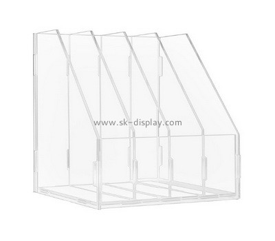 Acrylic manufacturer customize plexiglass 4 compartments file holders BD-987