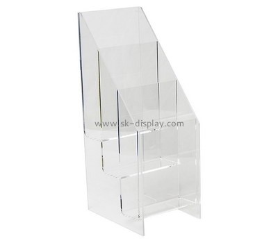 Perspex manufacturer customize acrylic 3 tiers brochure holder BD-989