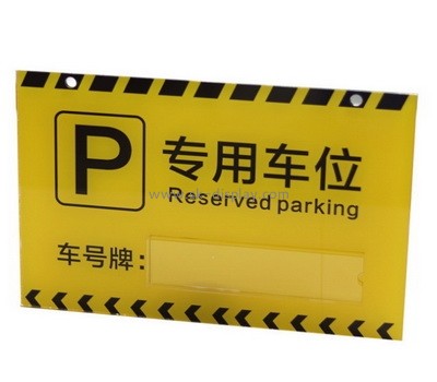 Acrylic supplier customize plexiglass reserved parking sign board BD-992