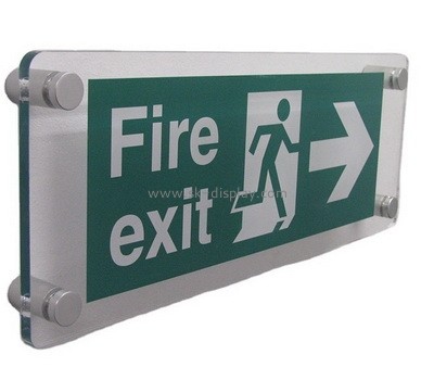 Plexiglass manufacturer customize acrylic fire emergency exit sign board BD-1006
