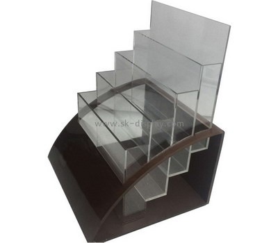 Acrylic manufacturer customize tiered plexiglass brochure holder BD-1011