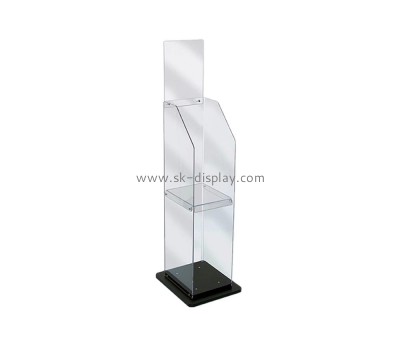 Plexiglass supplier customize tiered lucite literature holder BD-1016