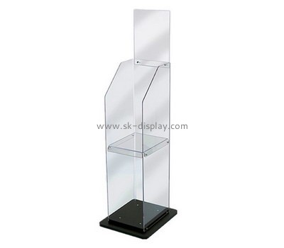 Lucite supplier customize acrylic tiered leaflet holder BD-1023