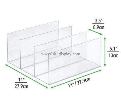 Perspex manufacturer customize acrylic divided file organizer BD-1042